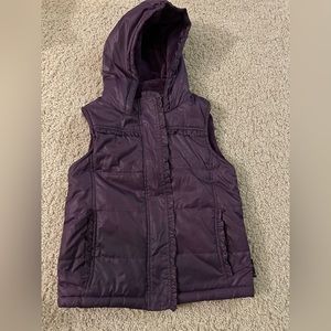 Weatherproof Purple Hooded Vest - Youth 7/8